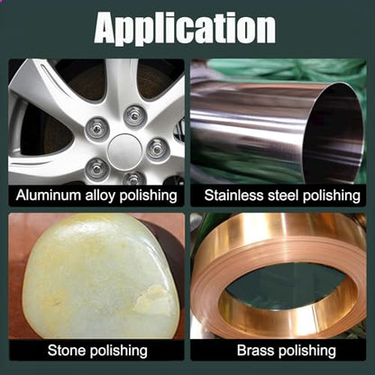 5" Airway Buffing Wheel, 6Pcs Aluminum Wheel Polishing Kit in Diameter 5/8 inch Arbor Hole, Polishing Compound and Aluminum Metal Polishing Wheel Kit for Angle Grinder Mirror Finish
