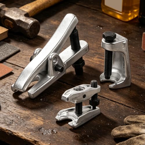 Ball Joint Separator 3-Piece Alloy Universal Automotive Accessories | Car Tie Rod End Remover Ball Joint Puller for Truck RV SUV Sedan Home Garage Workshop Repair