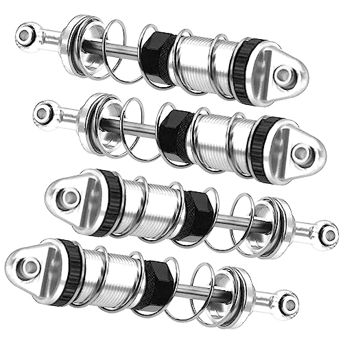 Full Metal Shock Absorber Damper Compatible with MN Model MN128 MN86 MN86K MN86KS G500 1/12 RC Crawler Car (Silver) - color: Silver