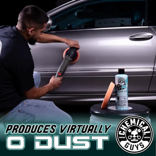 Chemical Guys C4 Clear Cut Correction Compound - Professional Paint Correction Polish for Cars, Trucks, SUVs, and RVs - Swirl, Hologram and Scratch Remover for a Smooth, Glossy Finish, 16 fl oz - style: C4 Correction Compound