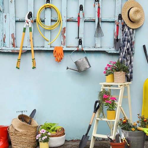 HUPBIPY Garage Hooks Heavy Duty 4 Pack, Wall Mount Ladder Hooks | 5.1in U Shaped Hanger, Storage Organizer With a non-slip coating For Hanging Bicycles, Garden Tools Hoses and Ropes (Black) - color: Black Medium U Hook