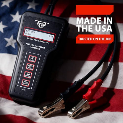 Professional Battery Tester for 6V 12V 24V 36V Systems – Digital Load Tester for Car Automotive Alternator & Starter Analyzer with Bluetooth Printer – B500 by Tech Professional Service Tools - style: B500