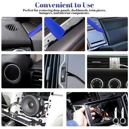 WMYCONGCONG 25 PCS Auto Trim Removal Tool Car Panel Dashboard Door Audio Trim Removal Tool Kit Auto Fastener Clip Removal Tools Hook and Pick Set for Car Audio Dash Door Panel Dashboard
