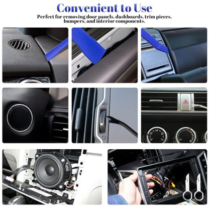 WMYCONGCONG 25 PCS Auto Trim Removal Tool Car Panel Dashboard Door Audio Trim Removal Tool Kit Auto Fastener Clip Removal Tools Hook and Pick Set for Car Audio Dash Door Panel Dashboard