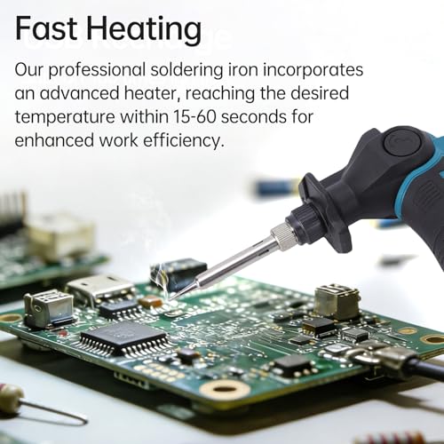 Mingzhe 12V Cordless Soldering Iron 12V Portable Soldering Kit Rechargeable Pen with 1200mAh Battery Fast Heat Up 0-400C Adjustable Temperature for Electronics Repa (2 Battery US Plug 110V)
