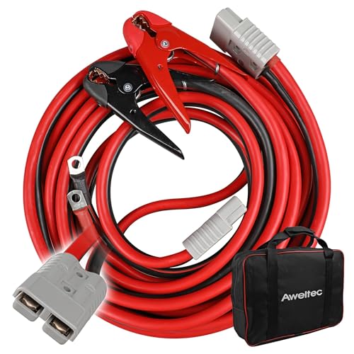 800A Jumper Cables,Heavy Duty 1 Gauge 30 Feet Battery Cable for Car,Quick Connect Booster Battery Wires with Alligator Clips,Carrying Bag for Cars Truck SUV - size: 1 Gauge 30 feet (Standard)