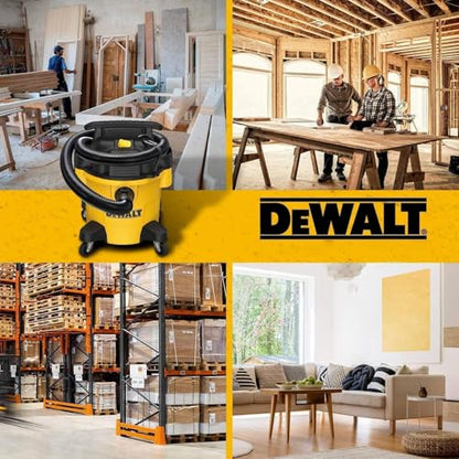 DEWALT 9 Gallon STEALTHSONIC Ultra Quiet Poly Shop Vacuum Wet/Dry, DXV09P-QTA Noise Reduction Vac for Shop, Heavy Duty Shop Vacuum | Noise Reduction Vac for Shop, Heavy Duty Shop Vacuum - size: 9 gallon