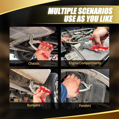 Car Clip Pliers Trim Removal Tool for Clip Panel Car Push Pin Automotive Clip Remover for Auto Fastener Rivet Body Repair for Door Panels Interior Exterior Trim Mechanic Without Damage Disassembly