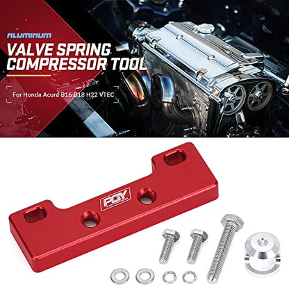 Valve Spring Compressor Tool Removal Tool Compatible with Honda Acura B16 B18 H22 VTEC Red - color: red