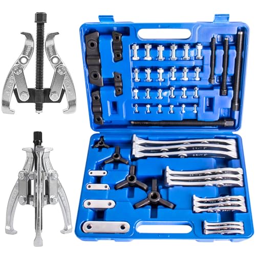 Gear Puller Set 3" 4" 6" 8" 2 and 3 Jaw Hub Puller Bearing Separator Suitable for Remove of Gears, Hubs, Ball Races, Bearings, Flywheels, Pulleys and Sprockets