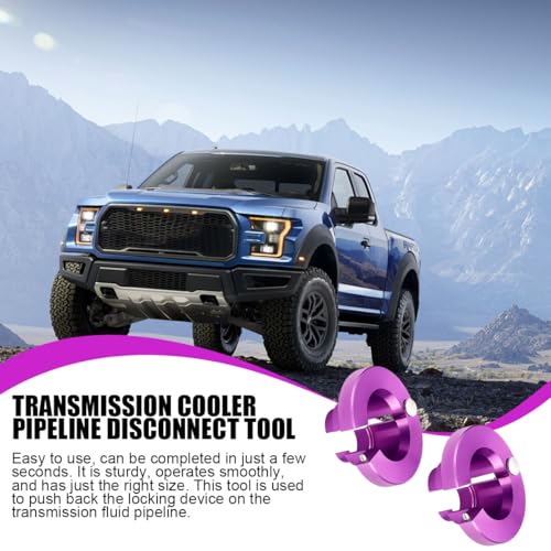 OEM# 39220 Car Transmission Oil Cooler Line Disconnect Set, 2PCS Vehicle Disconnect Tools for 3/8" & 1/2", Automotive Exterior Accessories, Compatible with F250, F350, F450