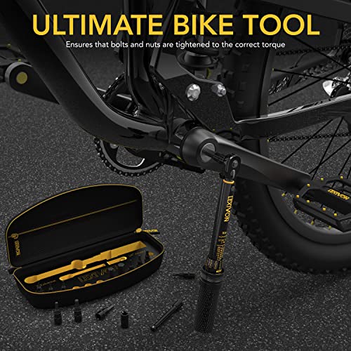 LEXIVON Bike Torque Wrench 1/4-Inch Dr. 15-Piece Kit | 72-Tooth Gear, Dual-Direction Click Type 2~26 Nm / 17.7~230.1 in-lb (LX-191) - style: Bike Torque wrench kit