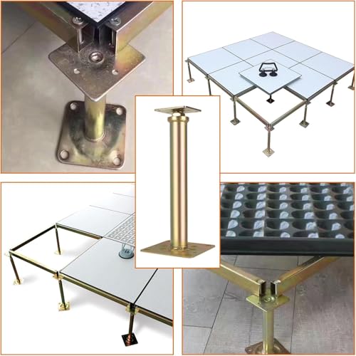 6 Pcs Adjustable Foundation House Floor Jacks Post for Leveling, 11" - 16" Height Range, Screw Jacks for Temporary Or Permanent Support, Heaty Duty Metal Galvanized, Load 6500-8850lbs(Each) (6 Jacks)