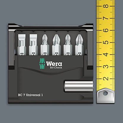 Wera - 5056295001 Hexagon Mini-Check Sheet Metal Bit Set