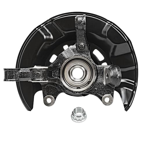 Detroit Axle - 4pc Steering Knuckles Kit for 09-13 Toyota Corolla Matrix, 2 Front Steering Knuckles & Wheel Bearing Hubs 2 Rear Wheel Bearing and Hubs 2009 2010 2011 2012 2013 Replacement - size: 4UW48584/Kit
