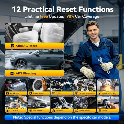 THINKCAR Scanner THINKSCAN 662 OBD2 Scanner Diagnostic Tool + THINKCAR 12+8 Pin Connector to OBD2 Adapter for Chrysler