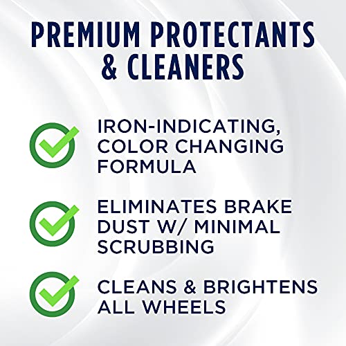 303 Products Heavy Duty Wheel Cleaner - Rim Cleaner for Car - Brake Dust Remover - All Wheel Safe - Iron Indicating Formula - Non Corrosive Formula, 15.5 fl. oz. (30597CSR) Packaging May Vary