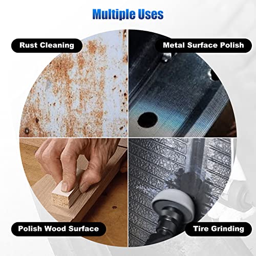 Sporacingrts 2500rpm Low Speed Air Tire Buffer Tire Repair Kit Polishing Cleaning Tool 35 mm Pneumatic Automatic Buffing Wheel Machine Tire Patch Tools Rear Exhaust - style: standard