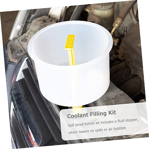 15-Piece Spill Proof Coolant Filling Funnel Kit for Radiator Automotive Repair Tool for Effortless Fluid Transfer and Leak Prevention
