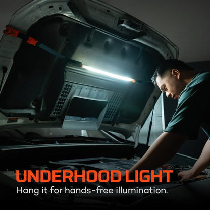 NEBO Bando 1K Automotive Work Light | 1000 Lumens, 6 Light Modes, USB-C Rechargeable, Hands Free Lighting, Power Bank, IPX4 Water Resistant, Emergency, Safety