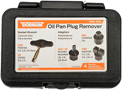 Dorman 090-999 4-Piece Oil Drain Plug Removal Kit Compatible with Select Models