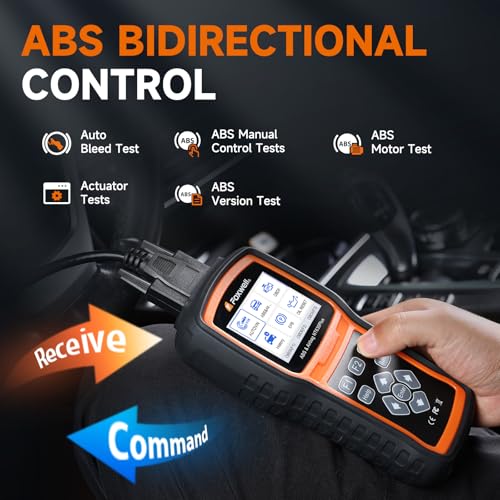 FOXWELL NT630 Plus OBD2 Scanner with ABS and SRS, ABS Auto Bleed, 4 Resets | Brake Code Reader, ABS Bidirectional Scan Tool, Oil EPB SAS Check Engine Light, Live Data, No Subscription, WiFi Update