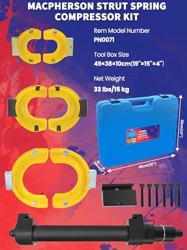 Macpherson Strut Spring Compressor Tool Universal Interchangeable Fork Coil Spring Compressor Tool