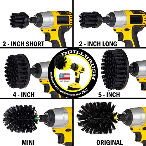 The Ultimate No-Wire Grill Brush Kit - BBQ Accessories - Drill Brush - Rust Remover - Cast Iron Skillet - Grill Cleaner - BBQ Brush - Grill Accessories - Grill Scraper - Electric Smoker - Gas Grill - color: Black