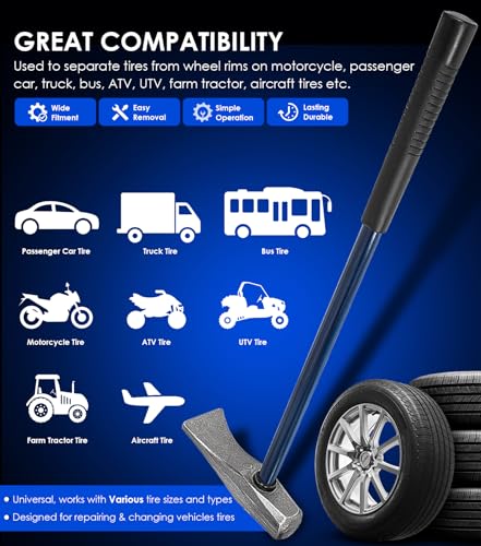 Yoursme Tire Bead Breaker Wedge Replacement for Ken-Tool 35429 Bead Brkg Wg, 32 in, STL, Duck-Billed Tire Hammer for Tire Removal on Passenger Car Truck Bus ATV UTV Farm Tractor Aircraft