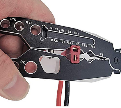 Aluminum Alloy RC Shock Absorber Pliers 4 in 1 RC Crawler Multifunction Pliers Tool RC Rod Ends Disassemble Tool for Traxxas HSP Car Black Silver - color: Black Silver