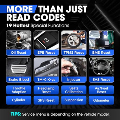 Autel MaxiAP AP200 OBD2 Scanner Bluetooth Wireless OBDII Auto Diagnostic Tool with Full System Diagnostic, 19 Reset Functions, AutoVIN, Check Engine Light Code Reader for iPhone Android