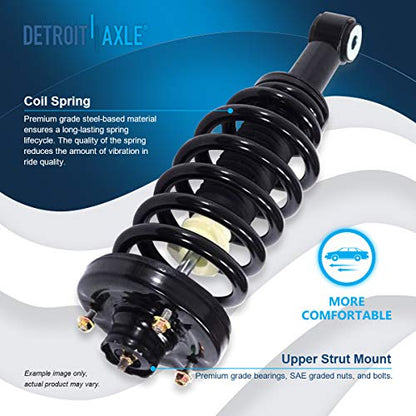Detroit Axle - 2pc Rear Struts for 2003-2006 Ford Expedition Lincoln Navigator, 2 Complete Struts Shocks with Coil Spring Assembly 2003 2004 2005 2006 Replacement - size: 171370 x2/PAIR
