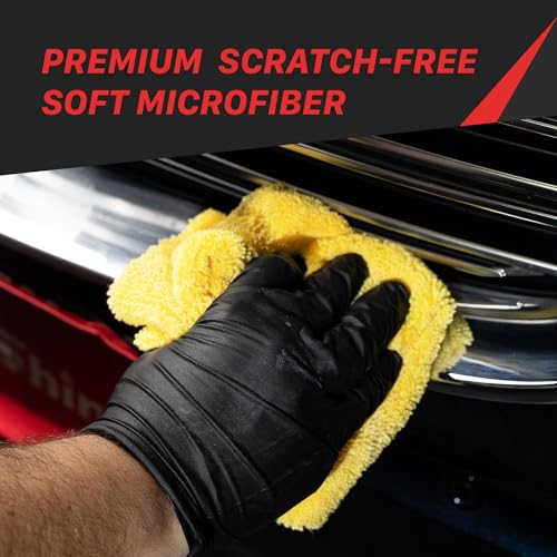 Maxshine Snow Shine Kit - Includes (1) AIO Mist Cleaner & (5) 380GSM Edgeless Microfiber Towels for Car Detailing - Auto Detailing Supplies & Accessories