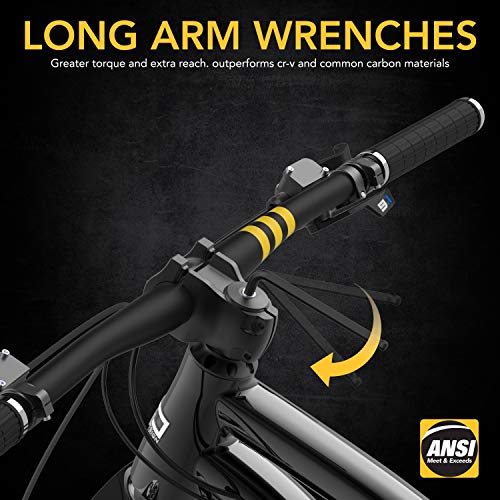 LEXIVON Allen Wrenches Sets, 26-Piece Metric & SAE Hex Keys (LX-132) | L-Shaped Long Arm, Ball End Design, Industrial-Grade S2 Alloy Steel, Premium - size: 26-Piece Metric & SAE Hex