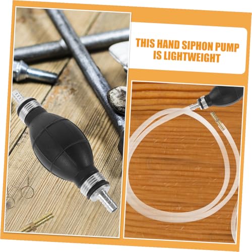 Manual Hand Fuel Transfer Pump Kit with PVC Hose Gasoline Siphon Pump for Efficient Fuel Extraction Lightweight Plastic Construction Anti-backflow Design for Cars and Equipment