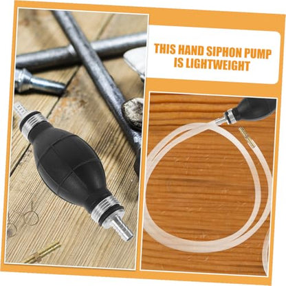 Manual Hand Fuel Transfer Pump Kit with PVC Hose Gasoline Siphon Pump for Efficient Fuel Extraction Lightweight Plastic Construction Anti-backflow Design for Cars and Equipment