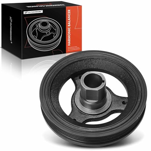 A-Premium Engine Harmonic Balancer Crankshaft Pulley Compatible with Chevy | for Chevrolet, GMC, Buick, Saab, Oldsmobile, Pontiac & Saturn Cars - 00-17- Equinox, Terrain, LaCrosse, 9-3, Alero & More