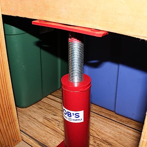 BISupply House Jacks for Leveling Crawlspace 2 Pack - 12 to 16 inch Adjustable Support Beam Basement Jack Post - Floor Lifting Joist Beam Brace for Cellar Ceiling - Screw Pole Jack - size: 12-16 Inch (2 PACK)