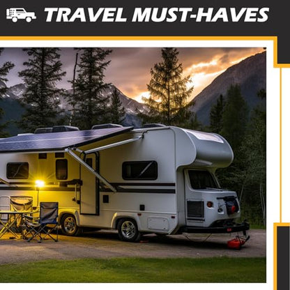 Wheel Chocks for RV Trailer [1pair/2pack with Rope] Camper Trucks and Aircraft, Versatile Heavy Duty Rubber Wheel Chocks Block for with 3 Reflective Strips, Tire Wheel Immobilizers & Chocks - size: 8.21"1pair2pack