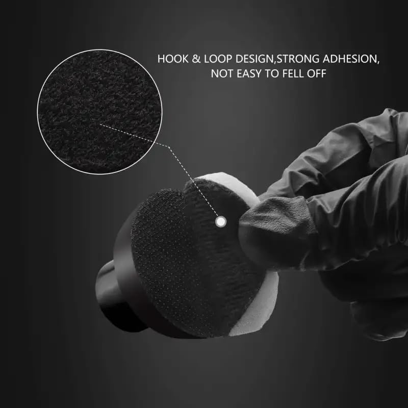 SPTA Pro 10 Pack 1 Inch/25mm Gray Light Cut & Polish Foam Pads – Finishing Buffing Polishing Pads for Mini Car Buffer Polisher, Ultra-Fine Swirl, Scratch & Haze Removal, Tight Areas -QF103-10 - color: 10Pack 1Inch Gray Ultra-Fine Finishing Pad, size: 1 In