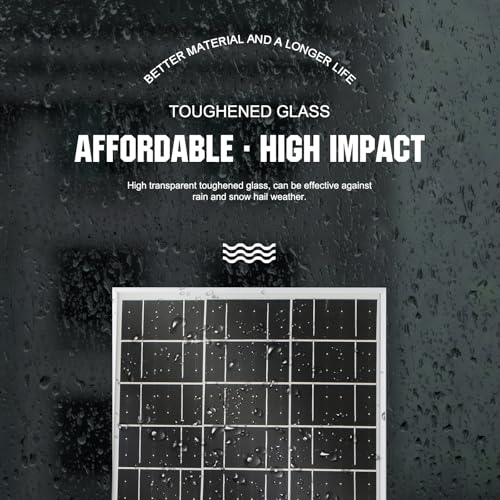 ECO-WORTHY Solar Panel 25W 18V Monocrystalline Waterproof Panel for Charging 12V Battery of RV Boat Trailer ATV Car or Powering Light, Charing 12V Battery Pack and Other Off-Grid Applications - size: 25W