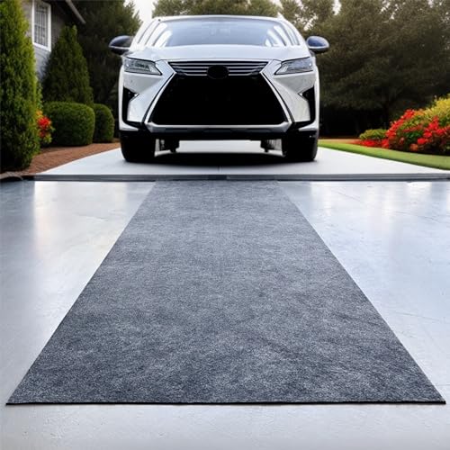 Garage Mat - Absorbent Oil Mat - Premium Automotive Floor Mats for Under Cars - Better Than Oil Drain Pan - Absorbent, Reusable, Oil Spill Protection (36 x 96 in.) (USA Made)