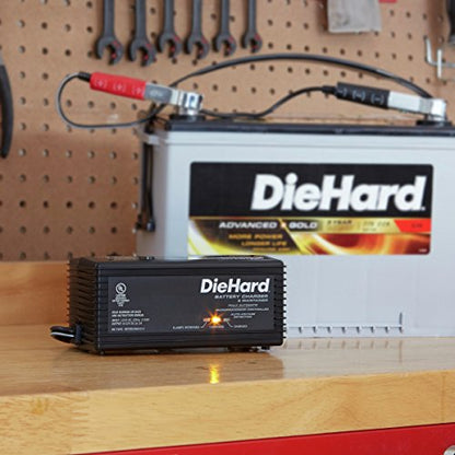 DieHard 71219 6/12V Shelf Smart Battery Charger and 2A Maintainer - size: 2 Amp