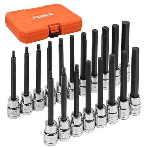 19-Piece 3/8" Drive Impact Hex Bit Socket Set - size: 19 pieces 3/8" Long