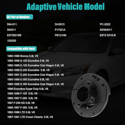 AULINK ‎594-011 Harmonic Balancer Crankshaft Pulley 5.8L V8 | For 1982-1997 Ford Bronco F-150 F-250 F-350 E150 E250 E350 Econoline Club Wagon Bronco LTD Crown Victoria #E8TZ6316B