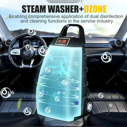 Multi-Purpose Steam Cleaner - 3000W High-Pressure Continuous Steam Washer for Home, Car, Hotel & AC Cleaning | Floor Steam Cleaner for Home Appliances & Auto Detailing Yellow - color: Yellow