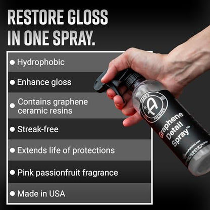 Adam's Polishes Graphene Detail Spray (16 Fl Oz) - Extend Protection of Waxes, Sealants, & Coatings | Waterless Detailer For Car Detailing | Clay Bar, Drying Aid, Add Ceramic Graphene Protection - size: 16 Fl Oz (Pack of 1)