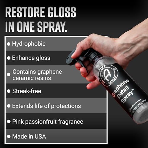 Adam's Polishes Graphene Detail Spray (Gallon) - Extend Protection of Waxes, Sealants, & Coatings | Waterless Detailer Spray For Car Detailing | Clay Bar, Drying Aid, Add Ceramic Graphene Protection - size: 128 Fl Oz (Pack of 1)