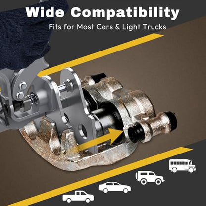 Craimil Brake Caliper Compression Tool, Single/Twin/Quad/Sextuplet Piston Disc Brake Caliper Tool, 29100 Brake Pad Spreader Compatible with Most Cars and Light Trucks - size: 29100