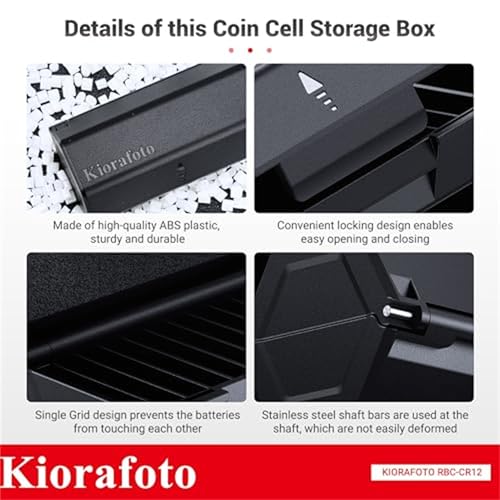 (2 Pack)CR2032 CR2025 CR2016 Battery Case Holder Storage,Upgrade D Battery Size Coin Cell Organizer for 24x CR2032/CR2025/CR2016 Button Round Batteries,Allow to fit in Standard D Battery Slot - size: (2 PACK)Battery Case for CR2032 & More